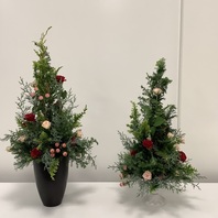 クリスマスのリースとアレンジ